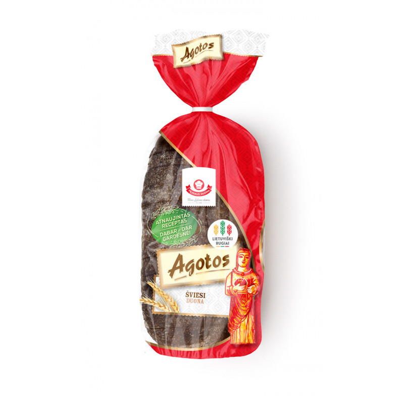 AGOTOS šviesi duona, 800g