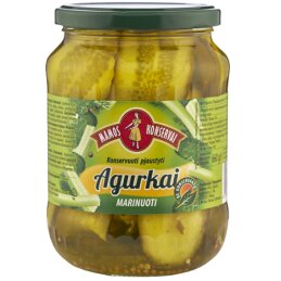 Konservuoti pjaustyti, marinuoti agurkai  Mamos konservai , 660g/330g