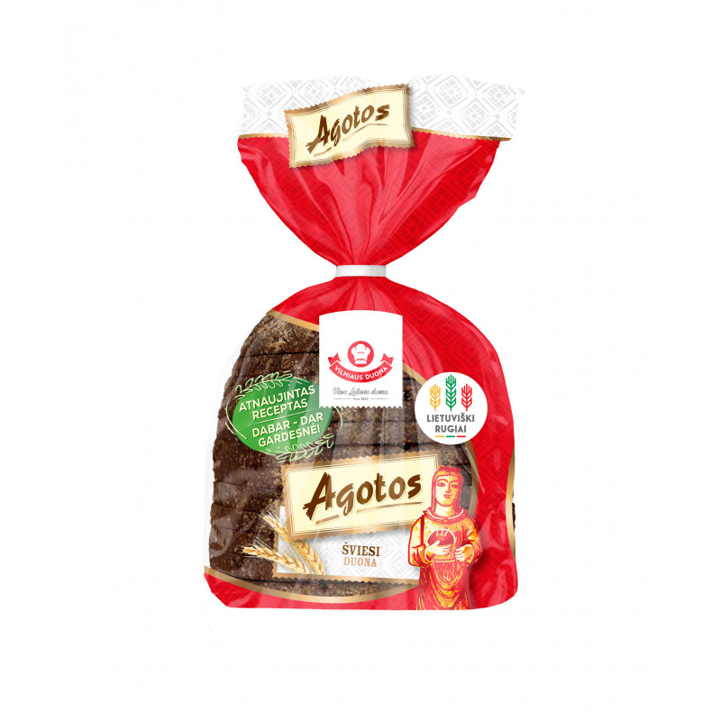 AGOTOS šviesi duona, 375g
