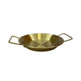 Metalinis padėklas-lėkštė su rankenomis 22cm 004-22