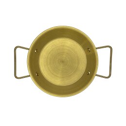 Metalinis padėklas-lėkštė su rankenomis 22cm 004-22