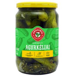 Marinuoti agurkėliai 660/360g Kėdainių
