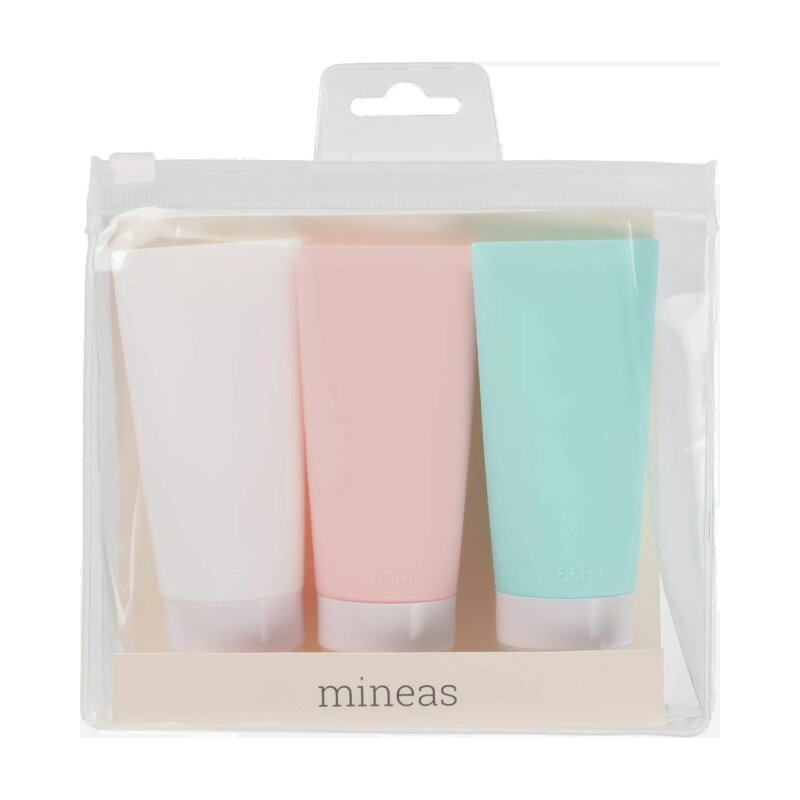 Silikoniniai kelioniniai buteliukai 3vnt 65ml