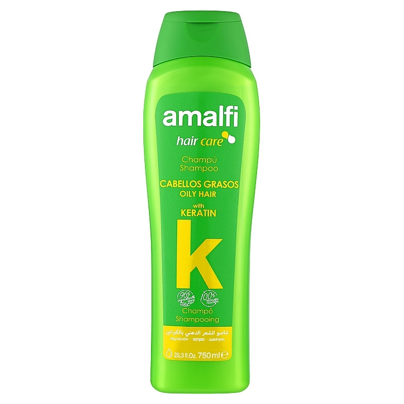 Šampūnas  Amalfi  750ml su keratinu riebiems plaukams