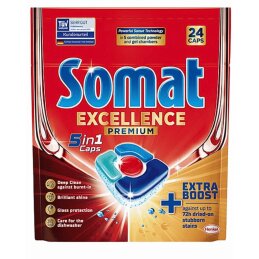 Kapsulės indaplovėms  Somat  Exellence 5in1 24vnt