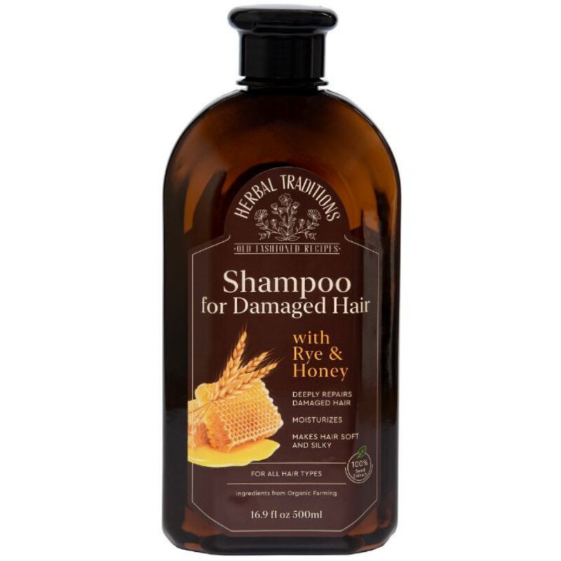 Šampūnas Herbal Traditions 500ml su rugiais ir medumi