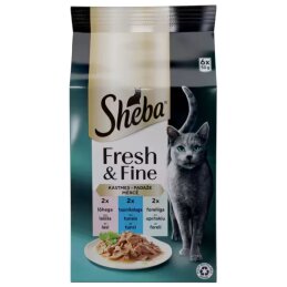 Konservuotas ėdalas katėms  Mini Sheba su žuvimi 6x50g