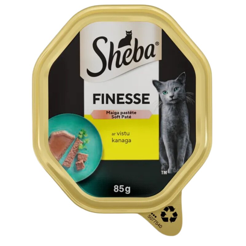 Konservuotas ėdalas katėms SHEBA  su vištiena 85g