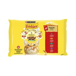 Konservai katėms Friskies  su jautiena 4x85g