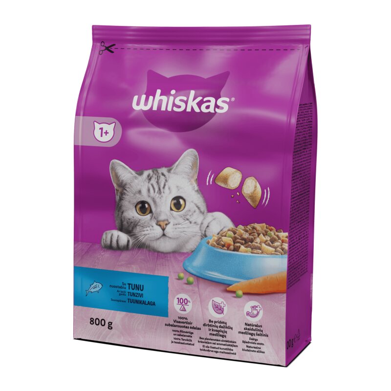 Visavertis sausas ėdalas katėms Whiskas  800g su tunu