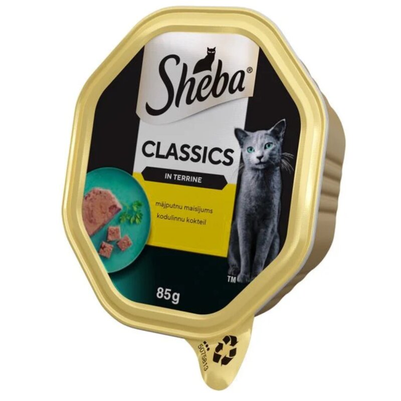 Konservuotas ėdalas  katėms Sheba  85g su vištiena