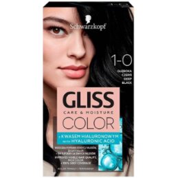 Plaukų dažai GLISS care & moisture 1-0 Sodri juoda