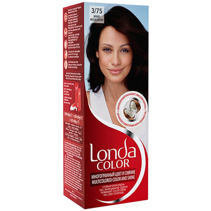 Plaukų dažai  Londa Color    Mocha Brown Nr.3/75