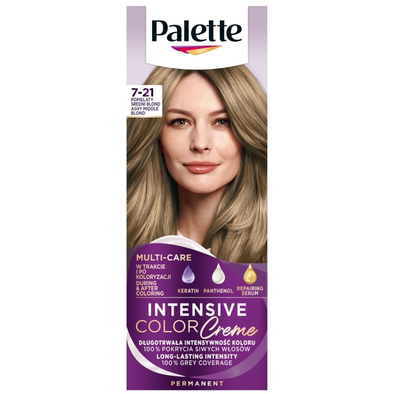 Plaukų dažai Palette 7-21 pelenų vidutiniškai šviesi