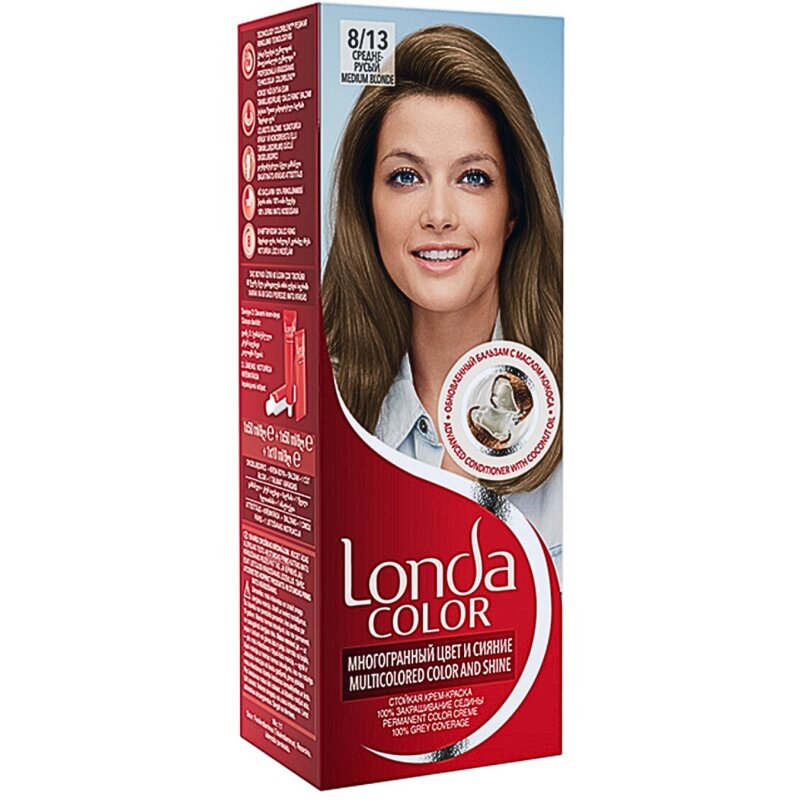Plaukų dažai  Londa Color  Medium Blonde Nr.8/13