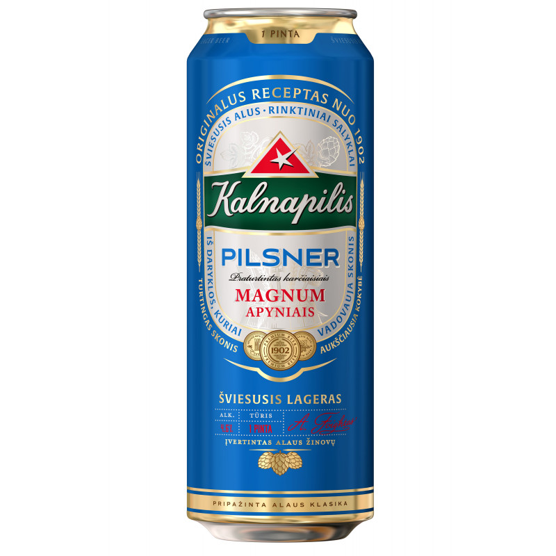 Alus Kalnapilis Pilsner (4.6%), 568 ml