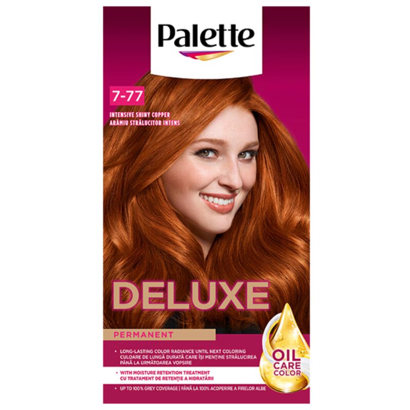 Plaukų dažomasis kremas Palette 7-77 intensyvus spindintis varis