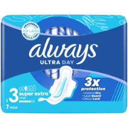 Higieniai paketai Always Ultra Day Super Extra S3 7vnt