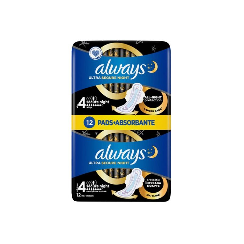 Higieniniai paketai ALWAYS Ultra Secure Night 20vnt