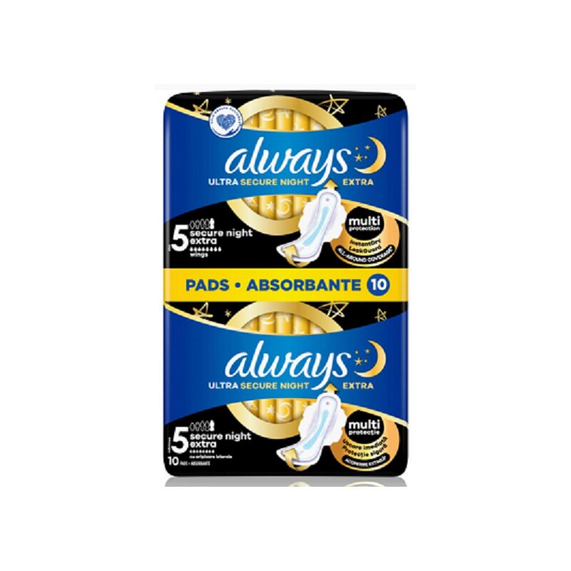 Higieniniai paketai  ALWAYS Ultra Super Night  10vnt