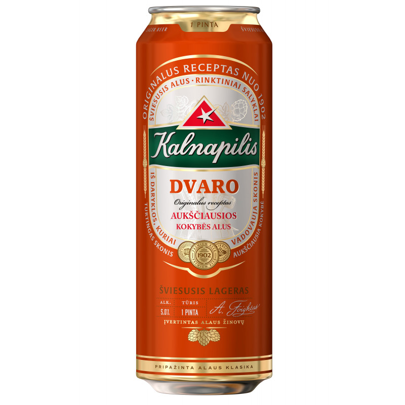 Alus KALNAPILIO Dvaro (5%), 568 ml