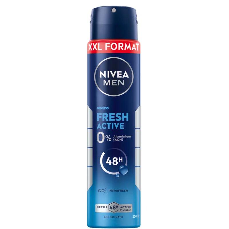Purškiamas vyriškas antiperspirantas Nivea Men Fresh Active 250ml