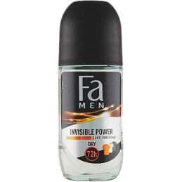 Rutulinis dezodorantas  Fa  Men Invisible Power,50ml