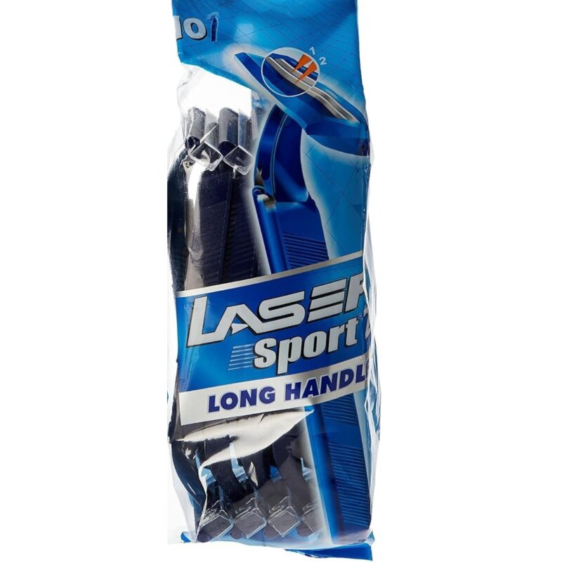 Vienkartiniai skustuvai Laser Sport Long Bag 10