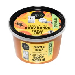 Kūno šveitiklis Organic Shop  papajų-cukraus 250ml