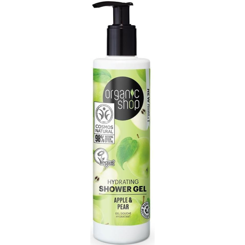 Dušo želė  Organic Shop  Apple & Pear 280ml