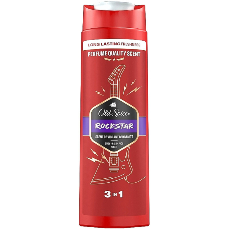 Dušo gelis + šampūnas  Old Spice Rockstar  400ml