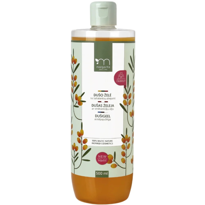 Dušo želė Margarita su šaltalankių aliejumi 500ml