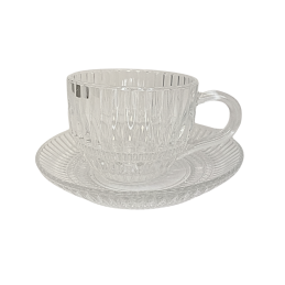 Stiklo puodelių komplektas 6asmenims CF9003