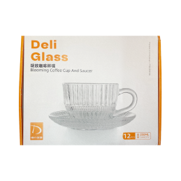 Stiklo puodelių komplektas 6asmenims CF9003