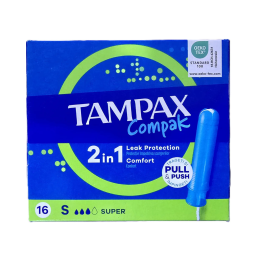 Tamponai  Tampax Compak Super 16vnt