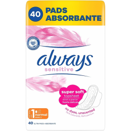 Higieniniai paketai  Always Sensitive Normal 40vnt