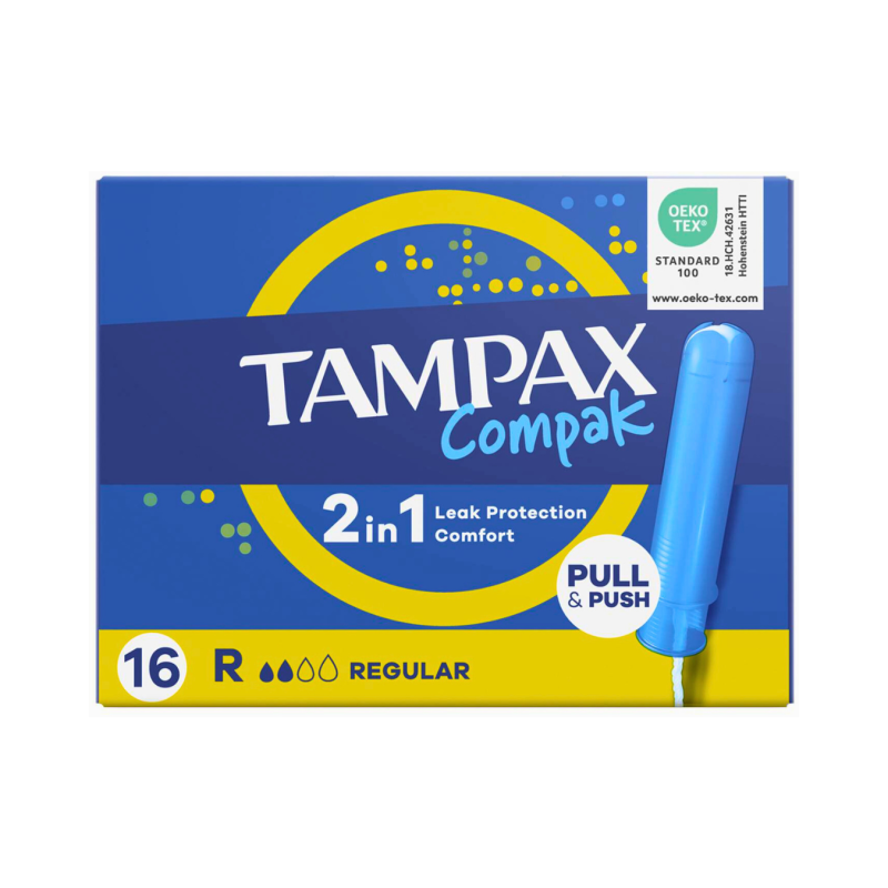 Tamponai TAMPAX Compak Regular 16vnt