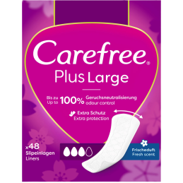 Įklotai Carefree Plus Large Fresh 48vnt