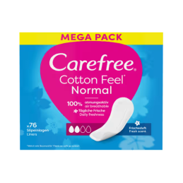 Higieniniai įklotai  Carefree  Cotton Fresh 76vnt