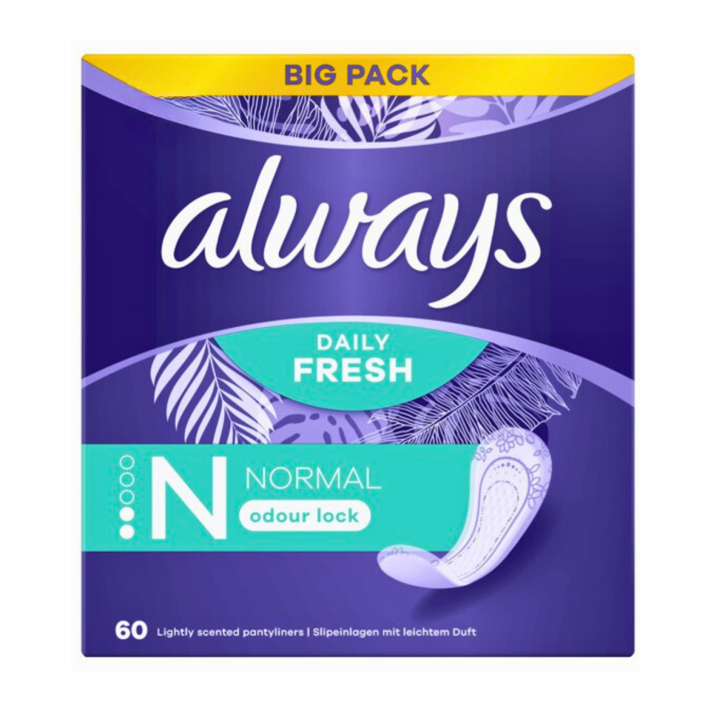 Higieniniai įklotai  Always  Normal Odour Lock 60vnt