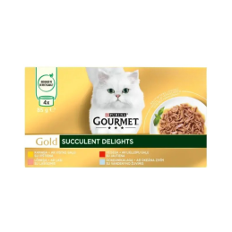 Visavertis ėdalas suaugusioms katėms Gourmet GOLD 4x85g