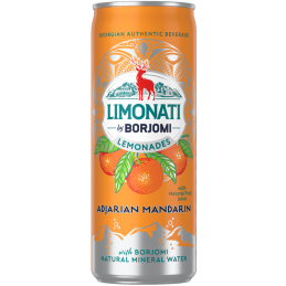 Gazuotas sulčių gėrimas  Limonati by Borjomi  330ml Adžarijos mandarinų sk.