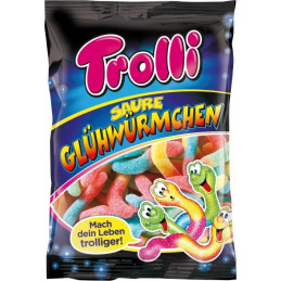 Guminiukai Trolli rūgštus kirminai 100g