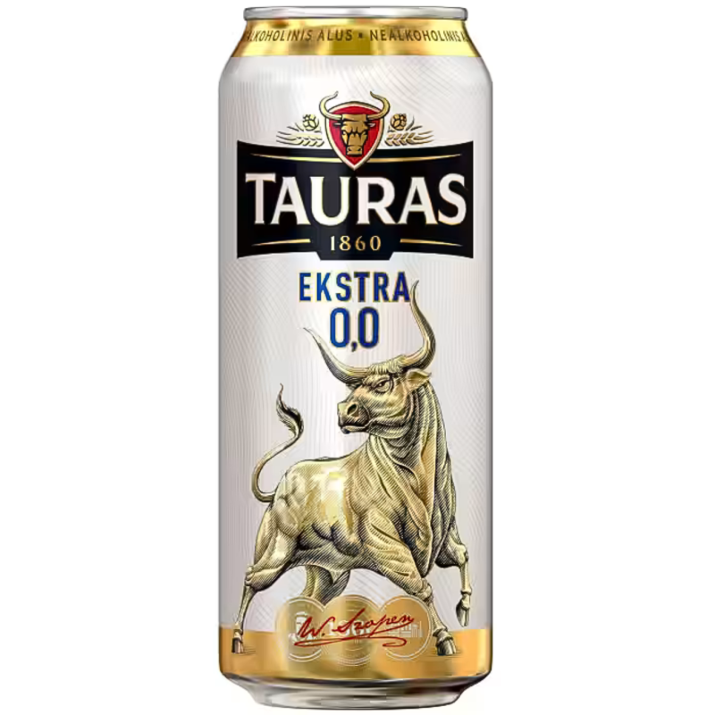 Nealkoholinis alus  Tauras Ekstra , 0,5l  0.0% dep