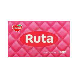 Kosmetinės servetėlės RŪTA  3sluoksnių 60vnt
