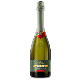 Gazuotas putojantis nealkoholinis vynas pusiau sausas  Alita Chardonnay 0.75l