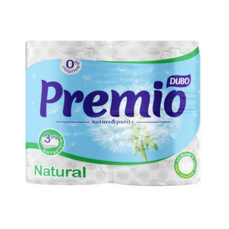 Tualetinis popierius  DIVO Natural  4vnt 3sluoksnių