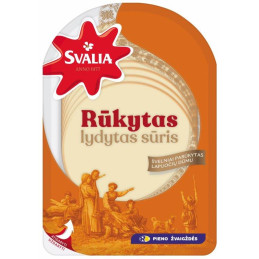 Rūkytas, lydytas sūris SVALIA 45%, raikytas, 150g