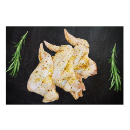 Marinuoti viščiukų broilerių sparneliai citrininiame pipirų marinate