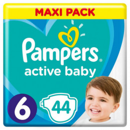 Sauskelnės Pampers Active Baby 6 dydis 13-18kg  44vnt